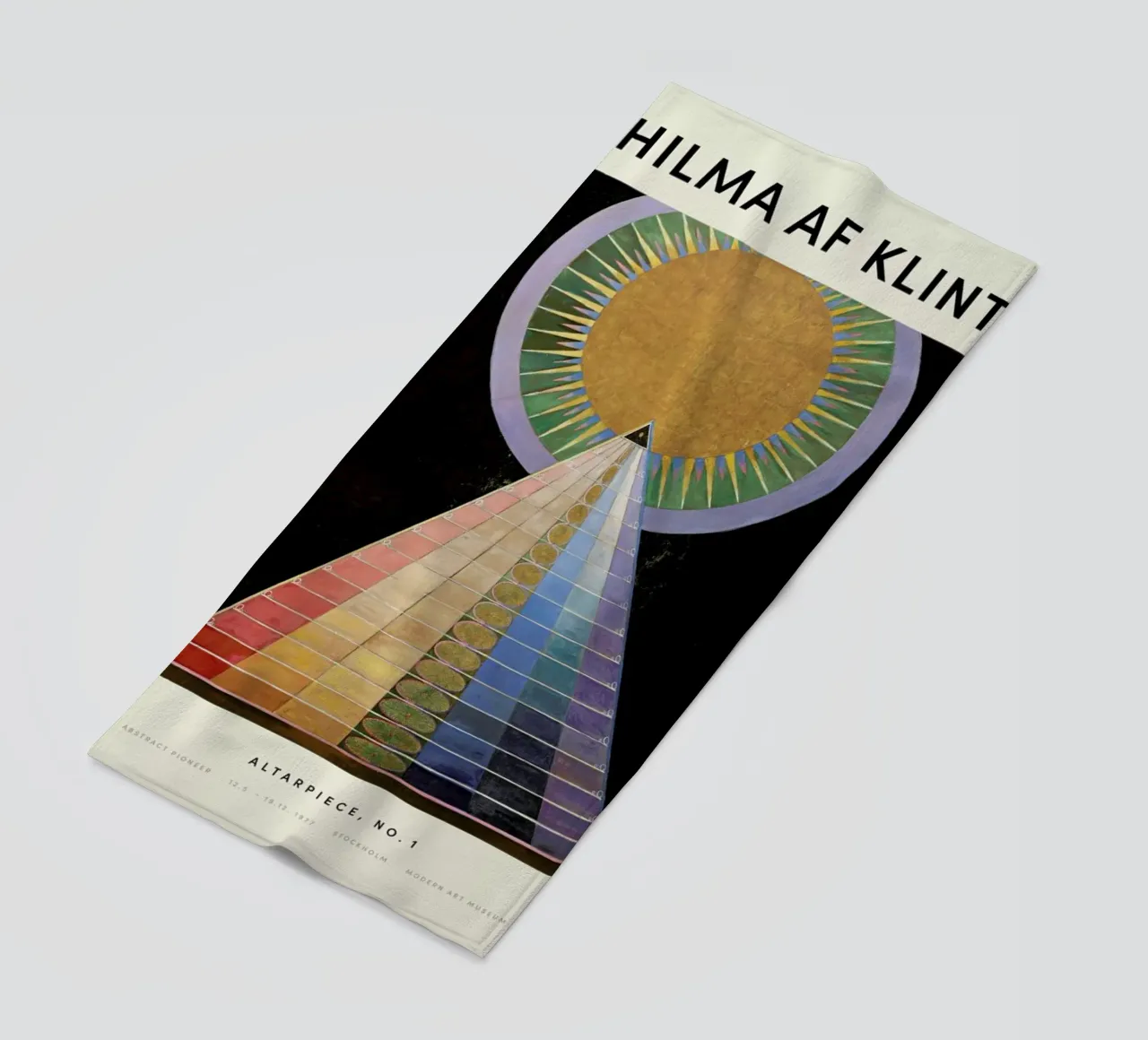 Hilma af Klint - Altarpiece, No. 1 toalla de playa de Vintage by JUNIQE