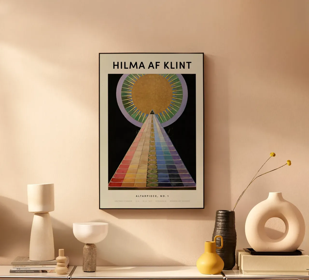 Hilma af Klint - Altarpiece, No. 1 alluminio dibond da Vintage by JUNIQE