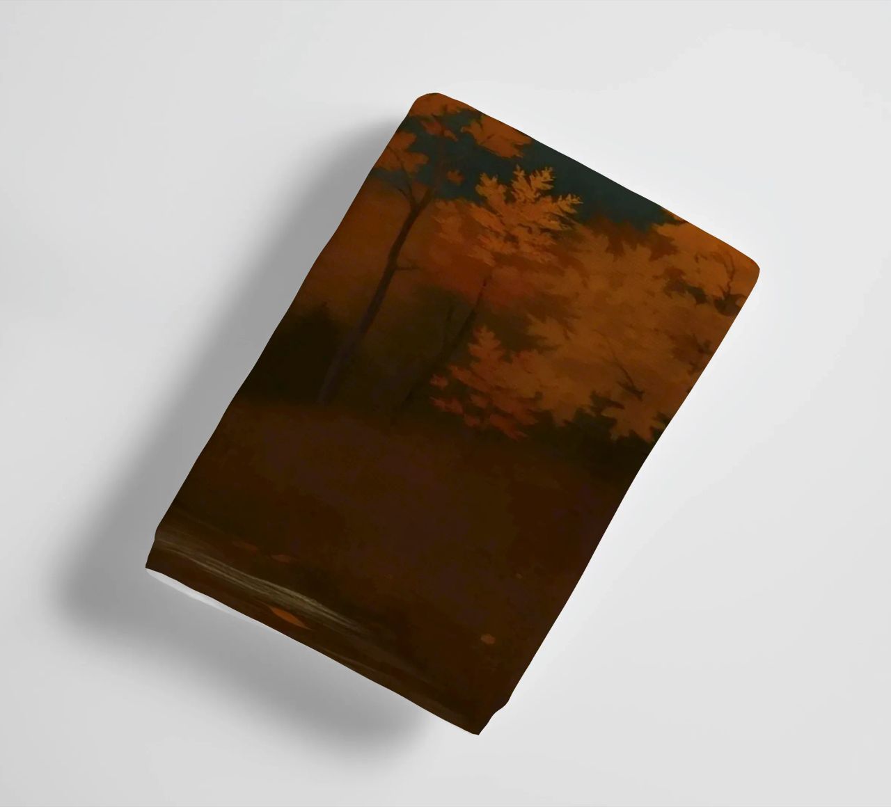 Golden autumn trees illuminated by a soft glow towel by DesignDoodle