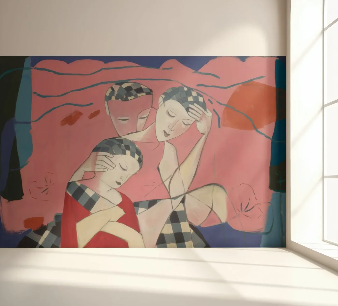 Levendige verbinding fotobehang van Crimson Whisper