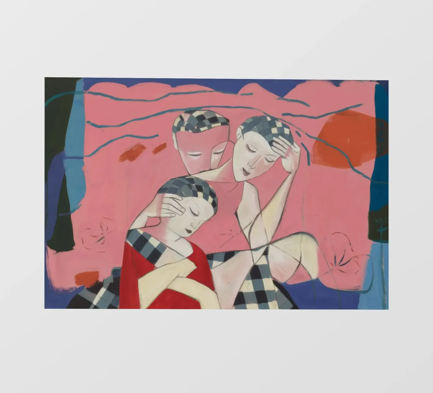 Levendige verbinding fotobehang van Crimson Whisper