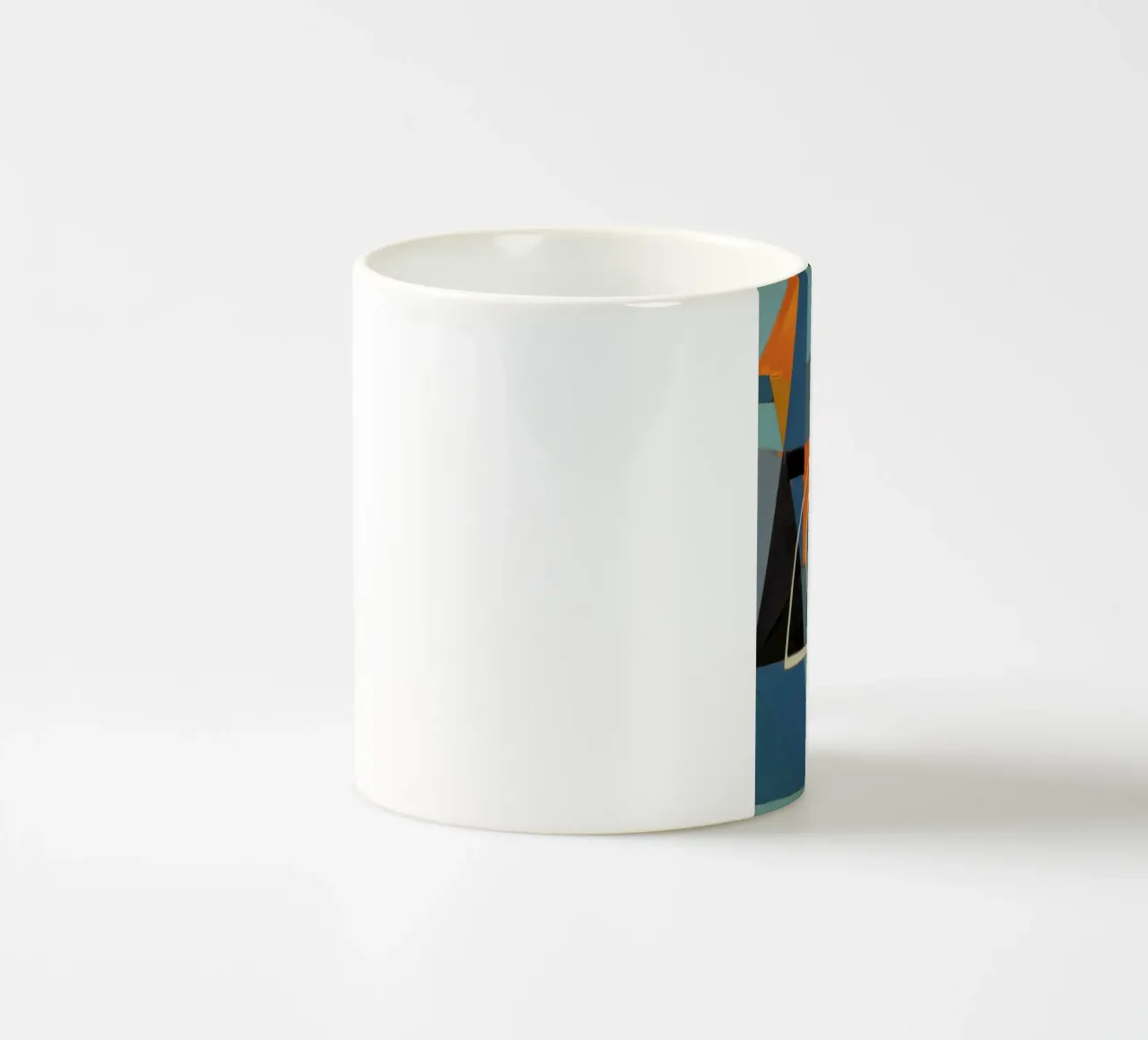 Contemplazione astratta tazza in ceramica da Crimson Whisper