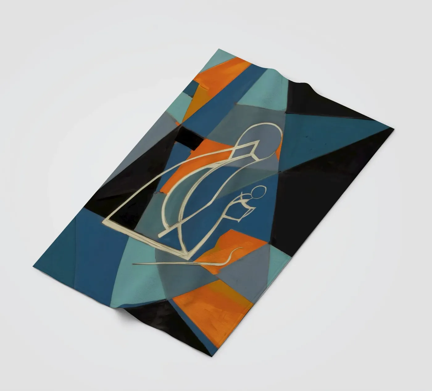 Contemplazione astratta coperta in pile da Crimson Whisper