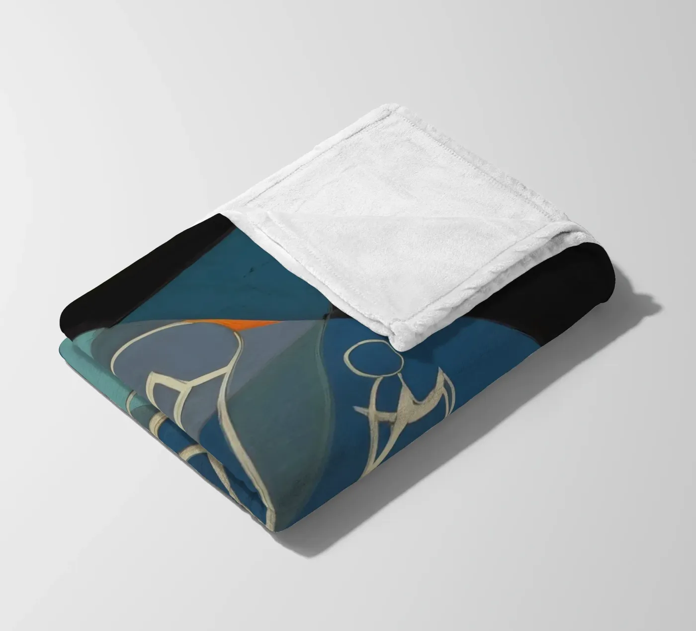 Contemplazione astratta coperta in pile da Crimson Whisper