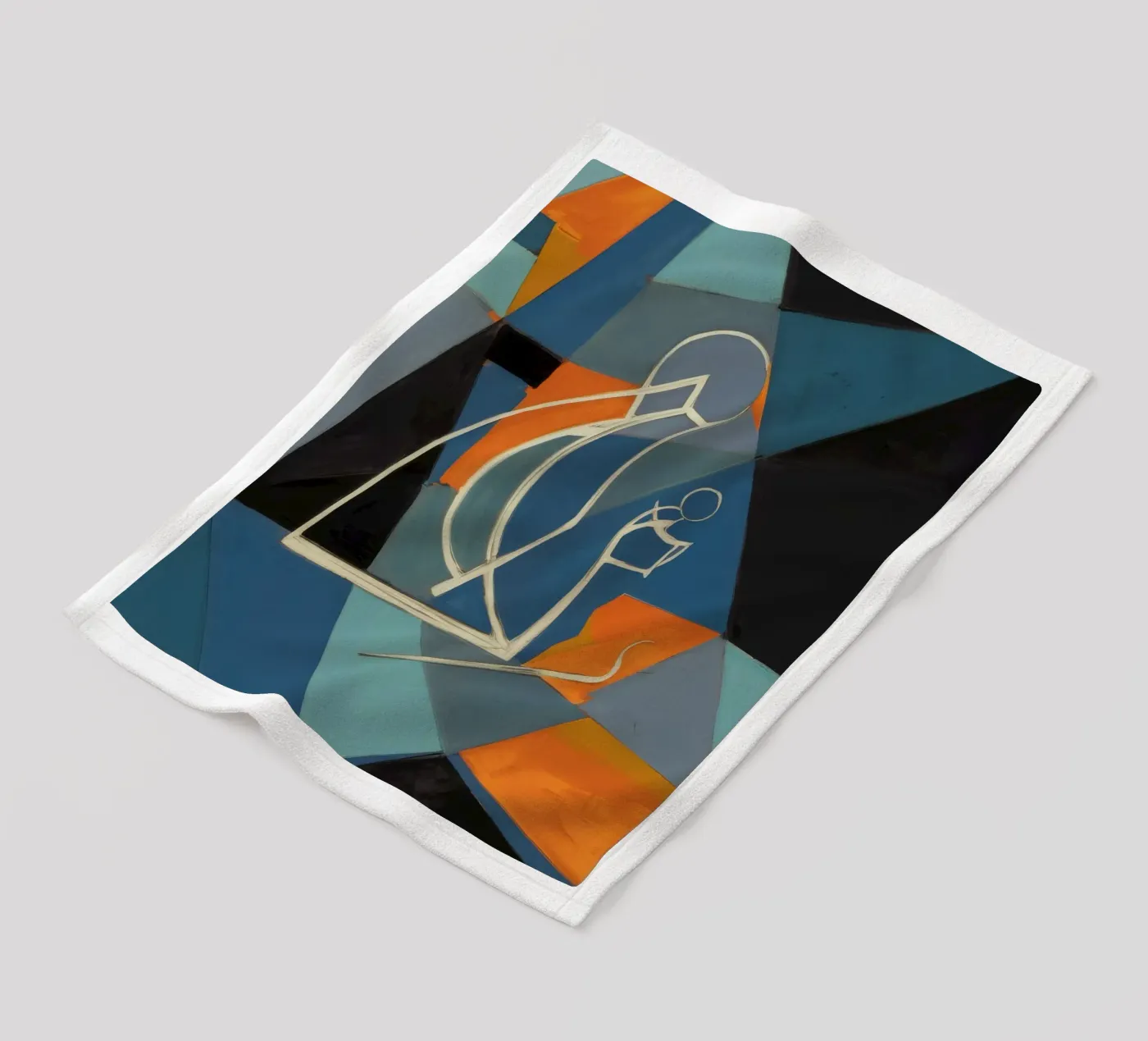 Contemplazione astratta coperta in pile da Crimson Whisper