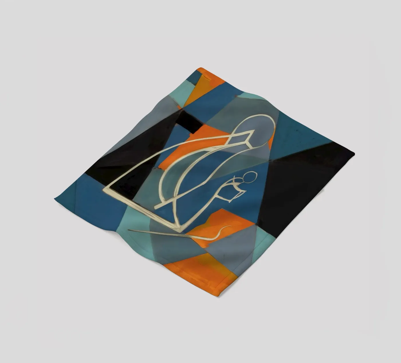 Contemplazione astratta coperta in pile da Crimson Whisper