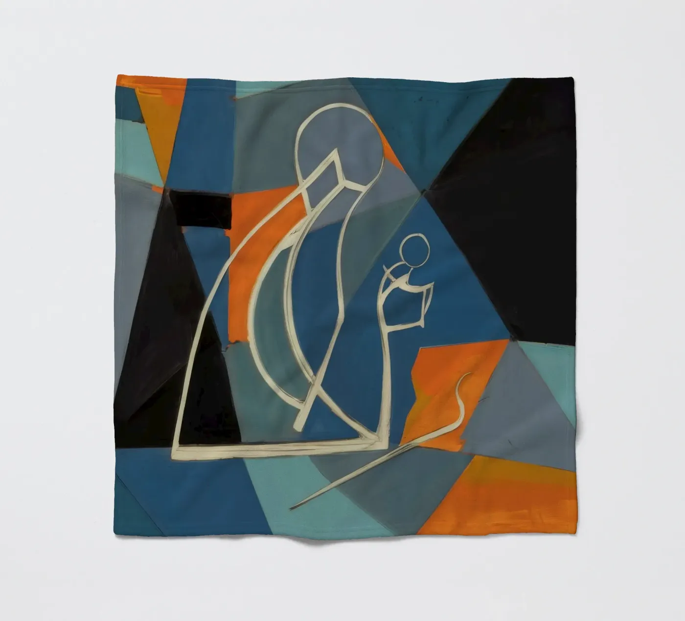 Contemplazione astratta coperta in pile da Crimson Whisper