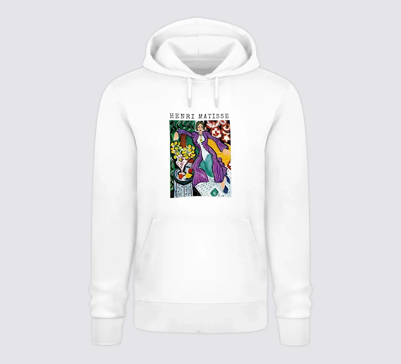 Henri Matisse - Donna con cappotto viola felpa con cappuccio da tokovictory