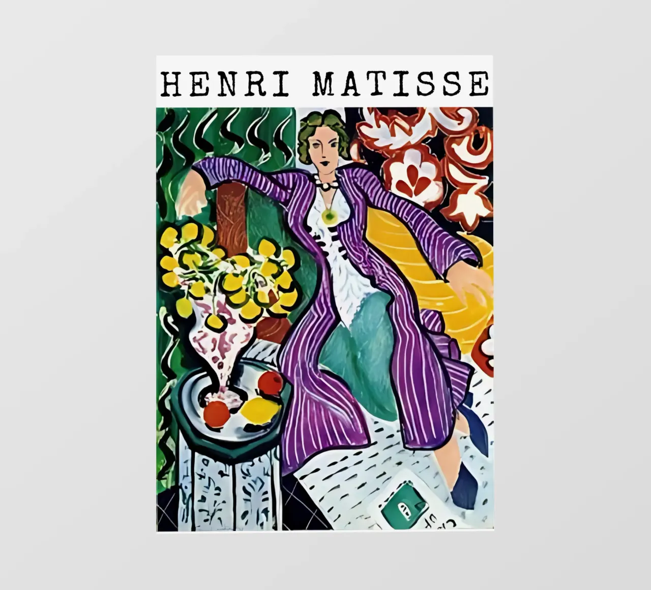 Henri Matisse - Donna con cappotto viola pellicola backlit da tokovictory