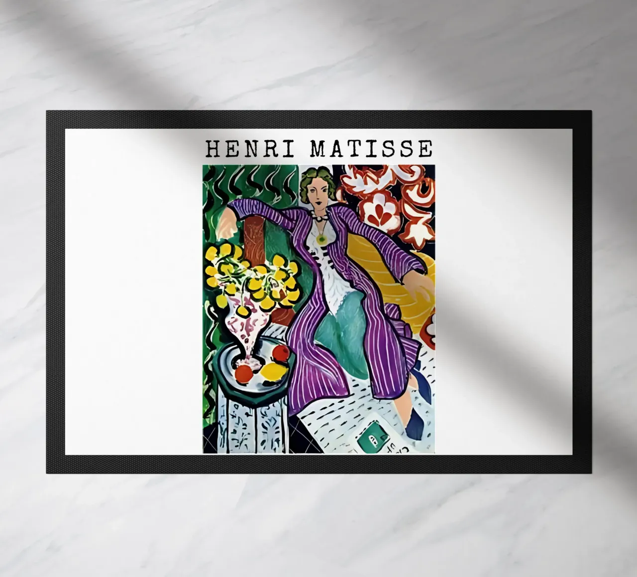 Henri Matisse - Donna con cappotto viola zerbino da tokovictory