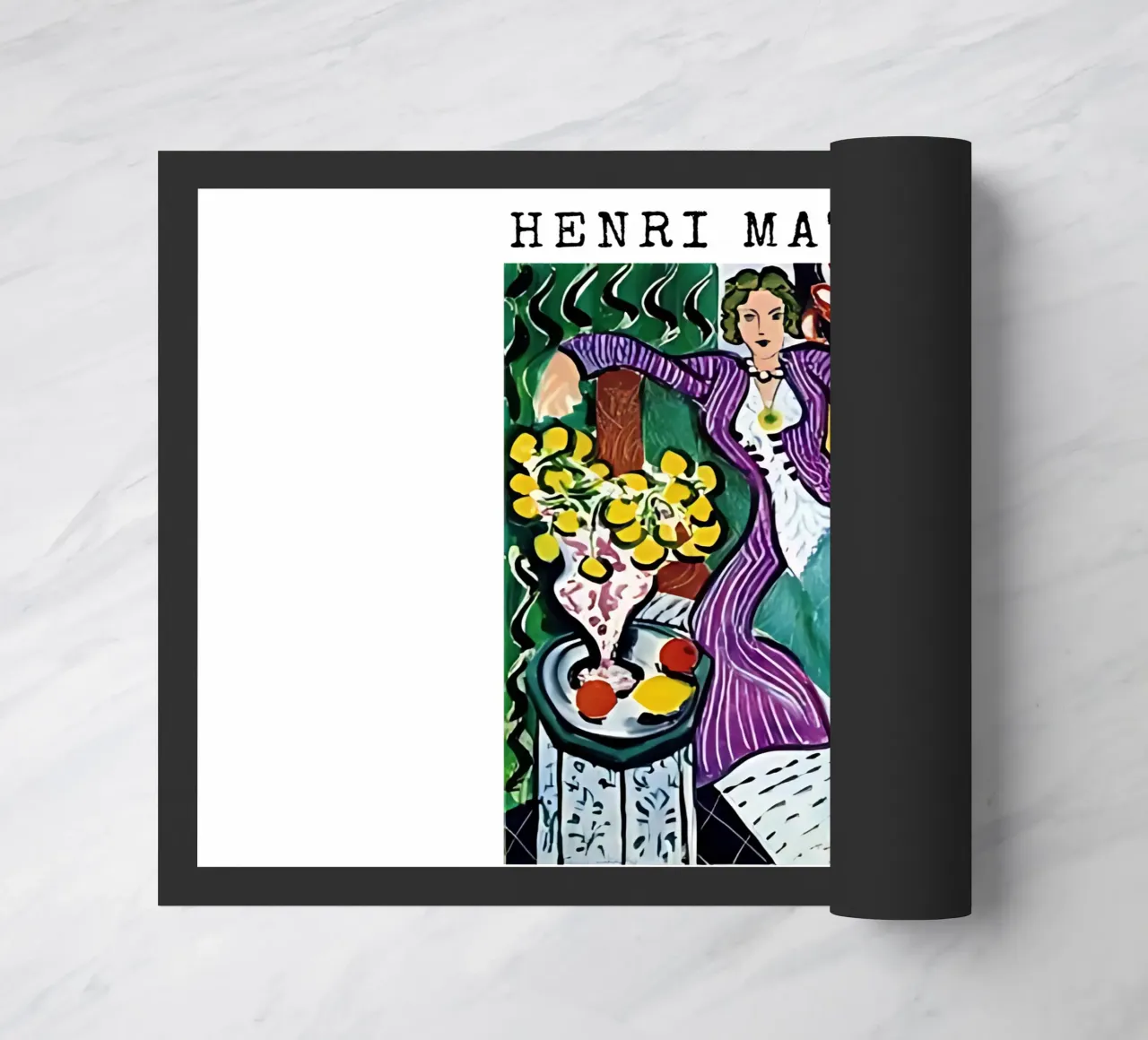 Henri Matisse - Donna con cappotto viola zerbino da tokovictory