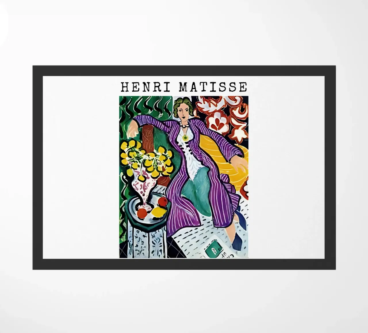 Henri Matisse - Donna con cappotto viola zerbino da tokovictory