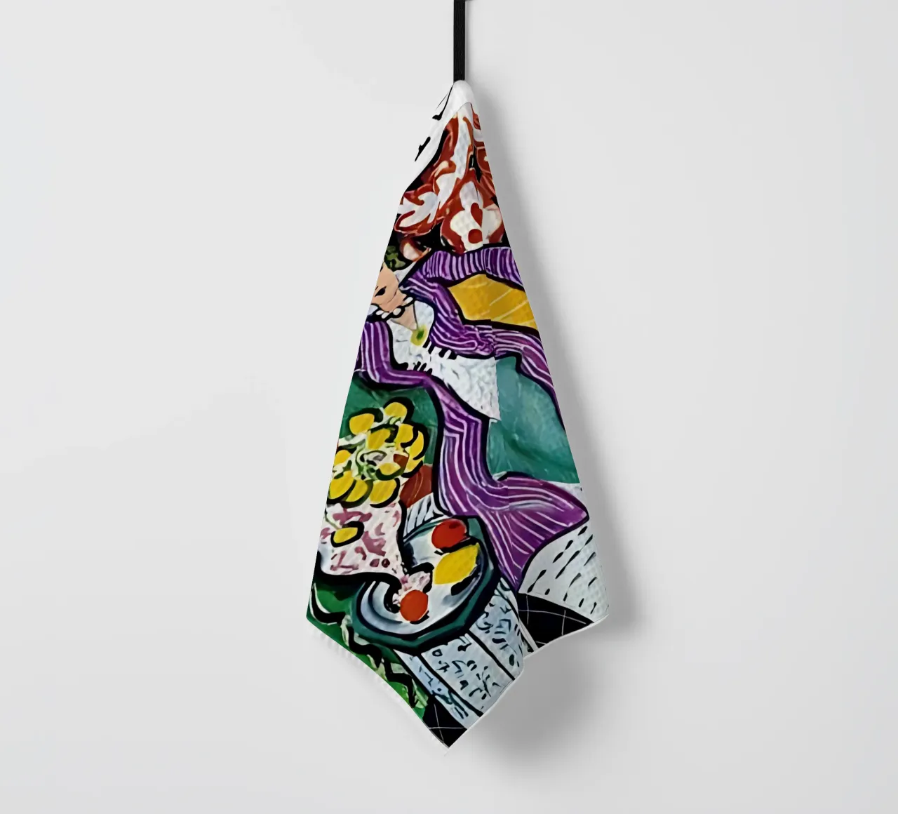 Henri Matisse - Donna con cappotto viola canovaccio da cucina da tokovictory