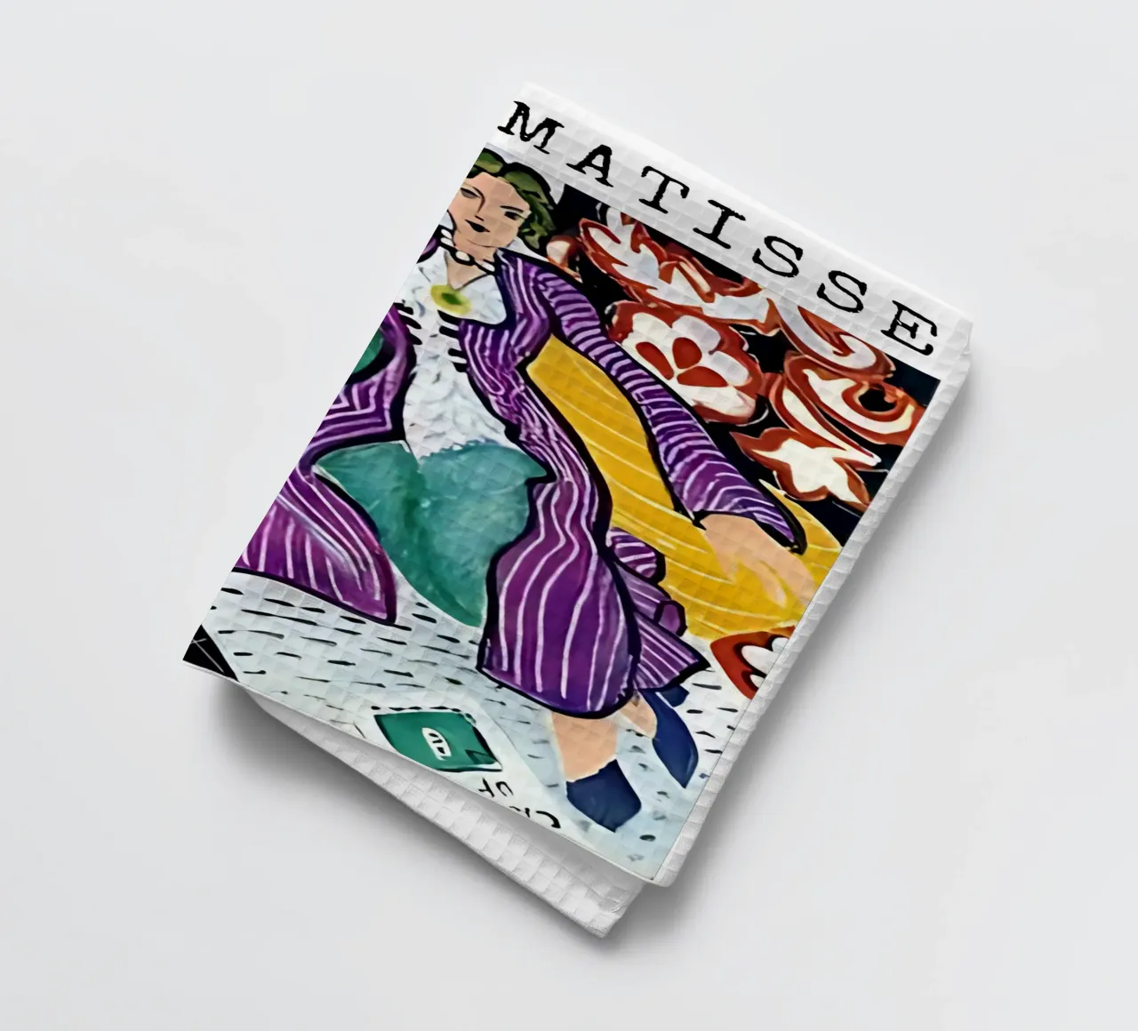 Henri Matisse - Donna con cappotto viola canovaccio da cucina da tokovictory