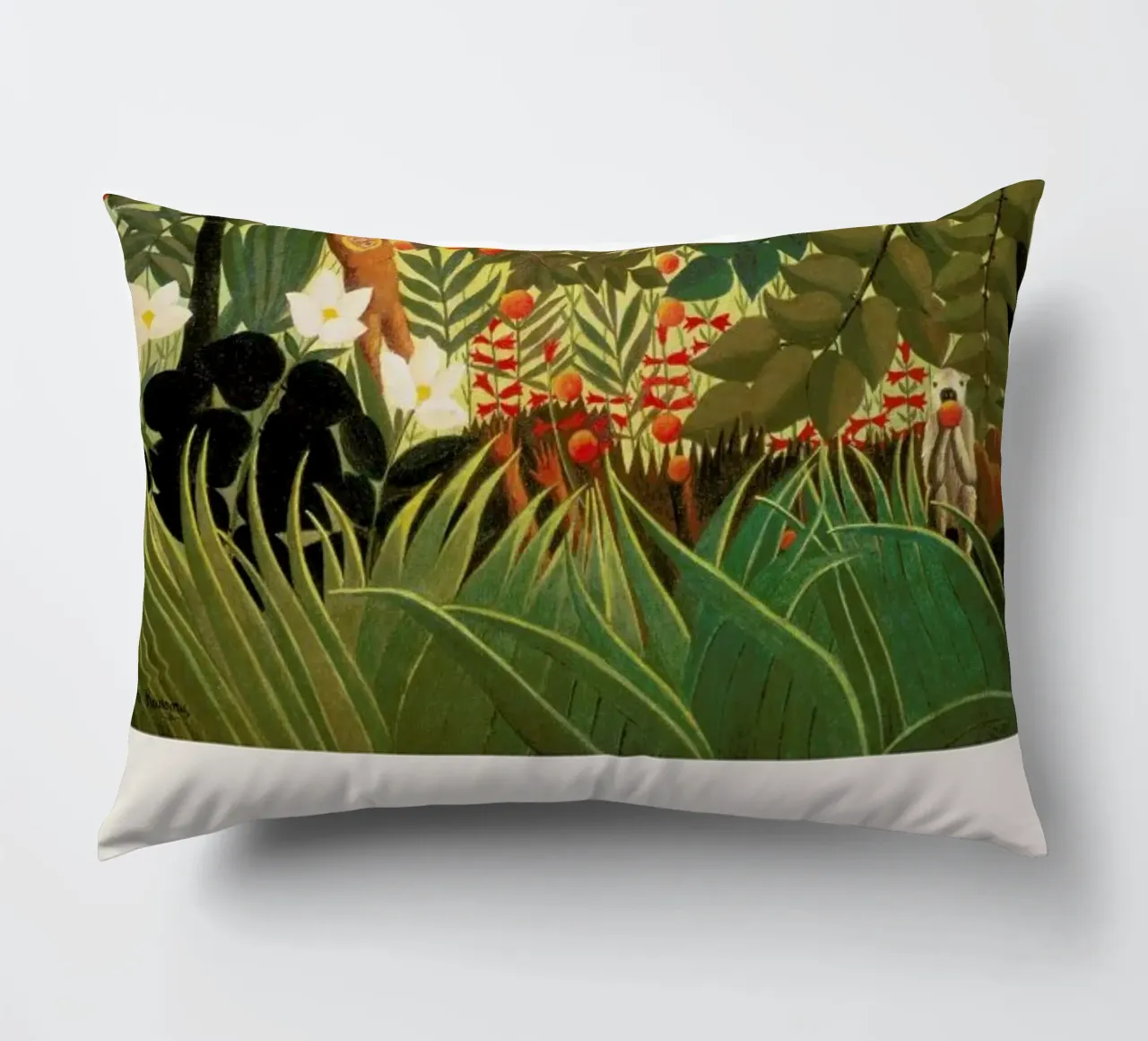 Rousseau - Exotic Landscape decorative cushion by ARTOTHEK