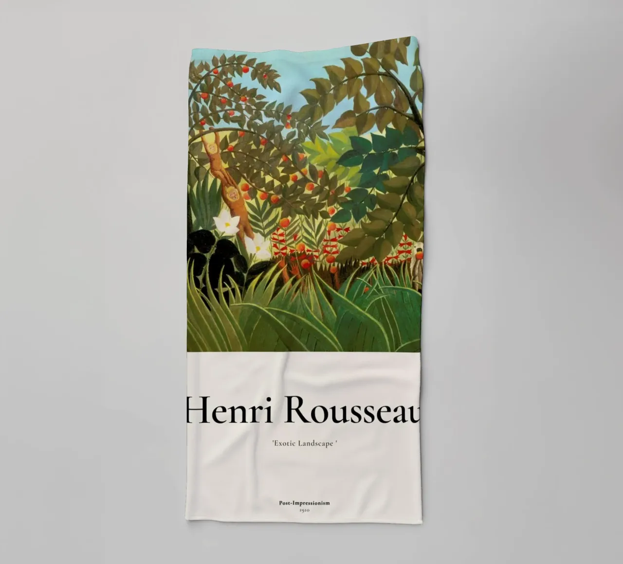 Rousseau - Exotic Landscape asciugamano da bagno da ARTOTHEK