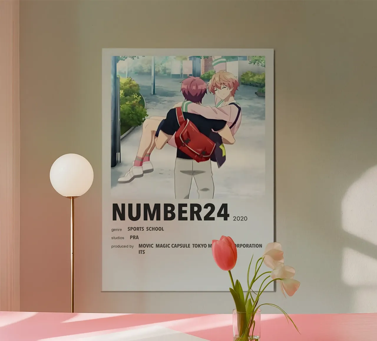 NUMBER24 2020 poster con telaio in alluminio da Totoya