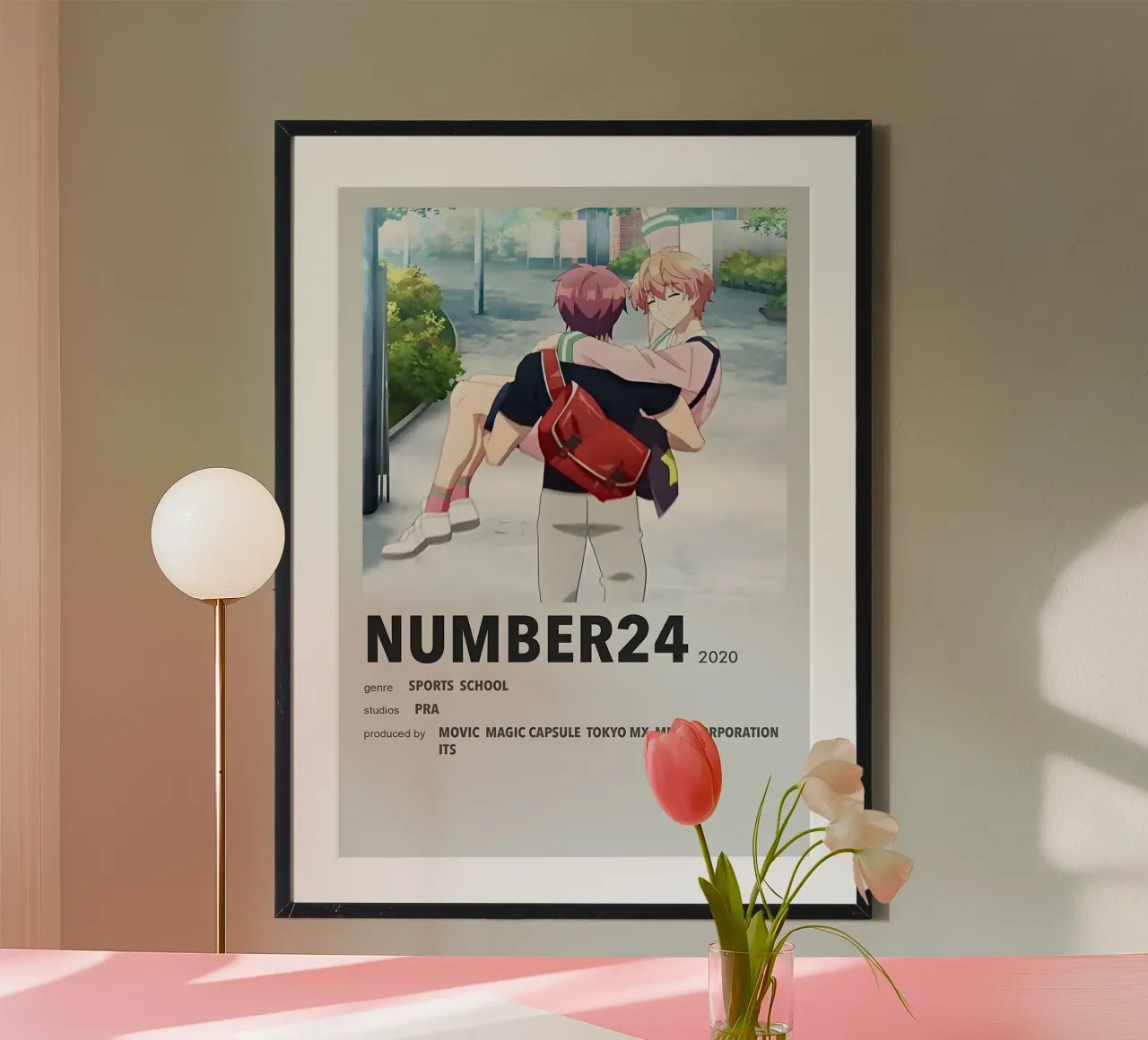 NUMBER24 2020 poster con telaio in alluminio da Totoya