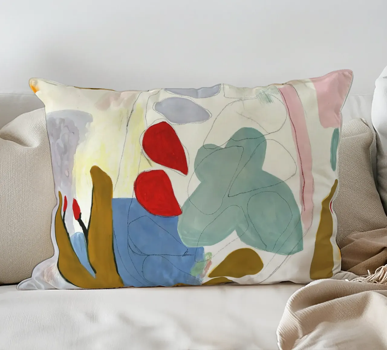 Cocoa decorative cushion by Silvaya