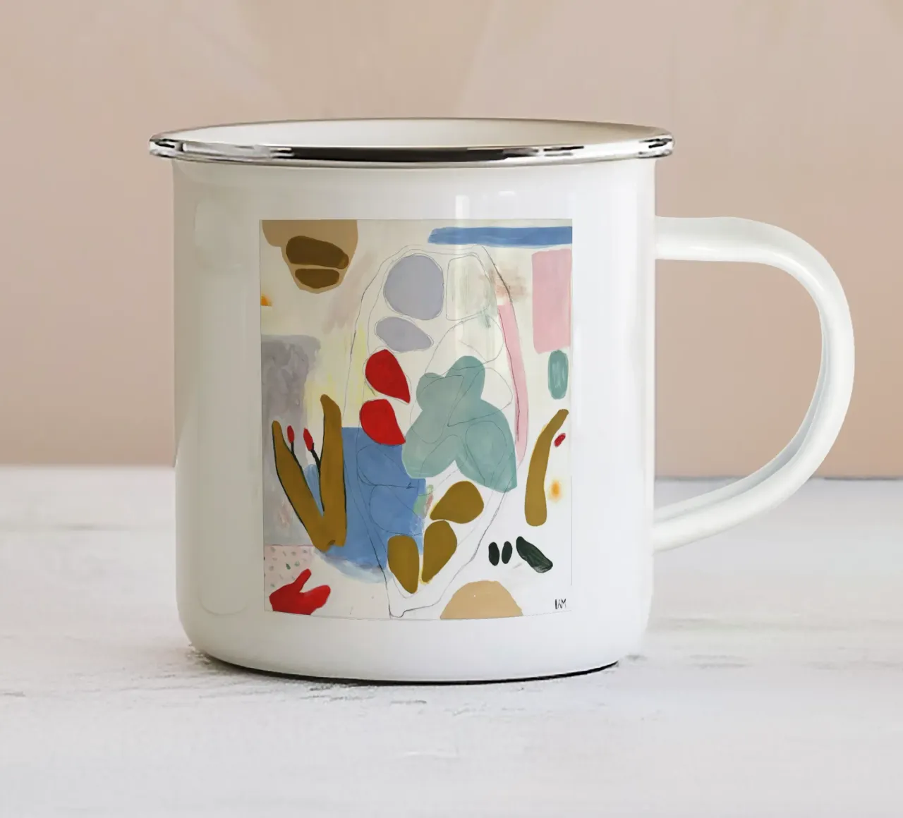 Cocoa mug en émail de Silvaya