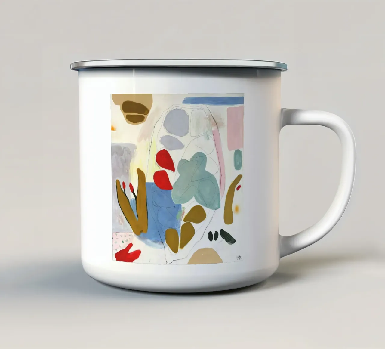 Cocoa mug en émail de Silvaya