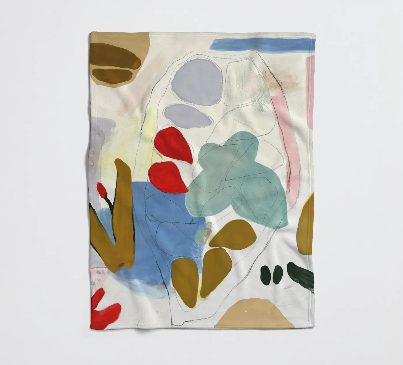 Cocoa Fleecedecke von Silvaya