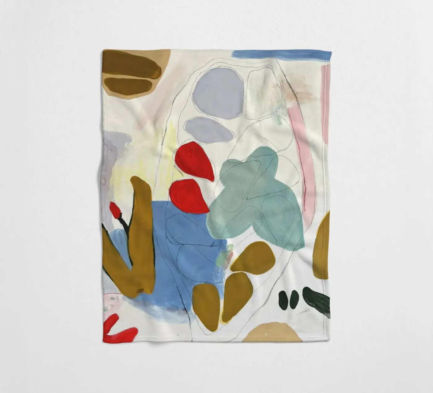 Cocoa Fleecedecke von Silvaya