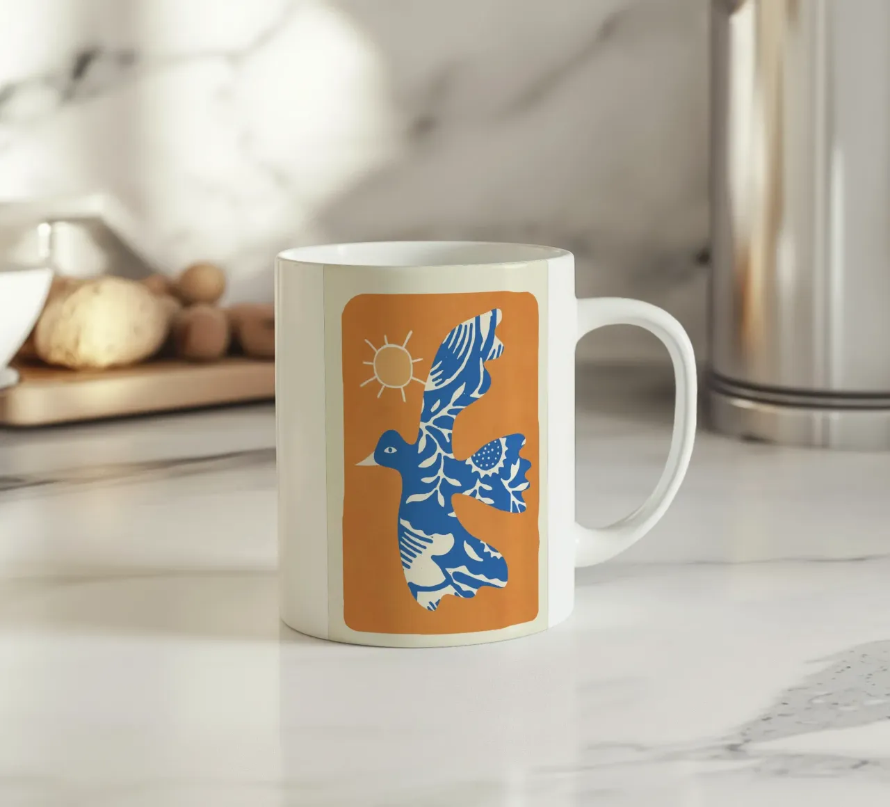 Abstract Flight 1 Keramik Tasse von Flow Line