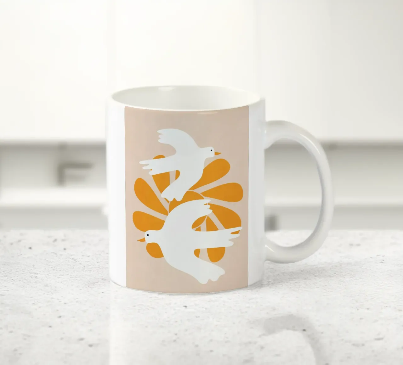 Abstract Flight 2 Keramik Tasse von Flow Line