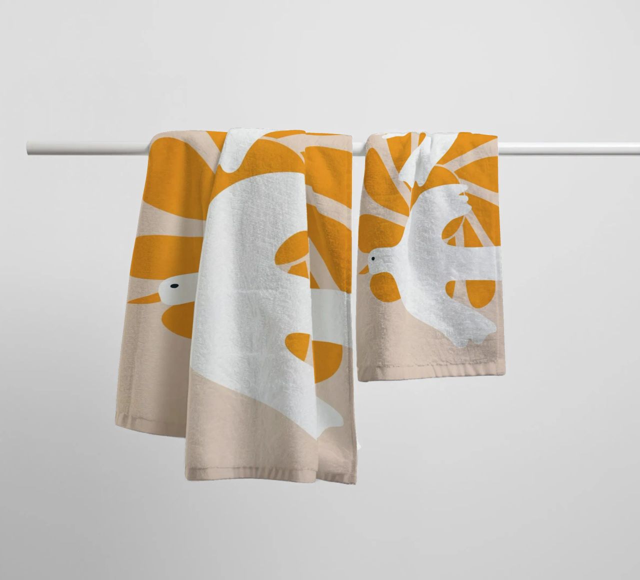 Abstract Flight 2 asciugamano da bagno da Flow Line