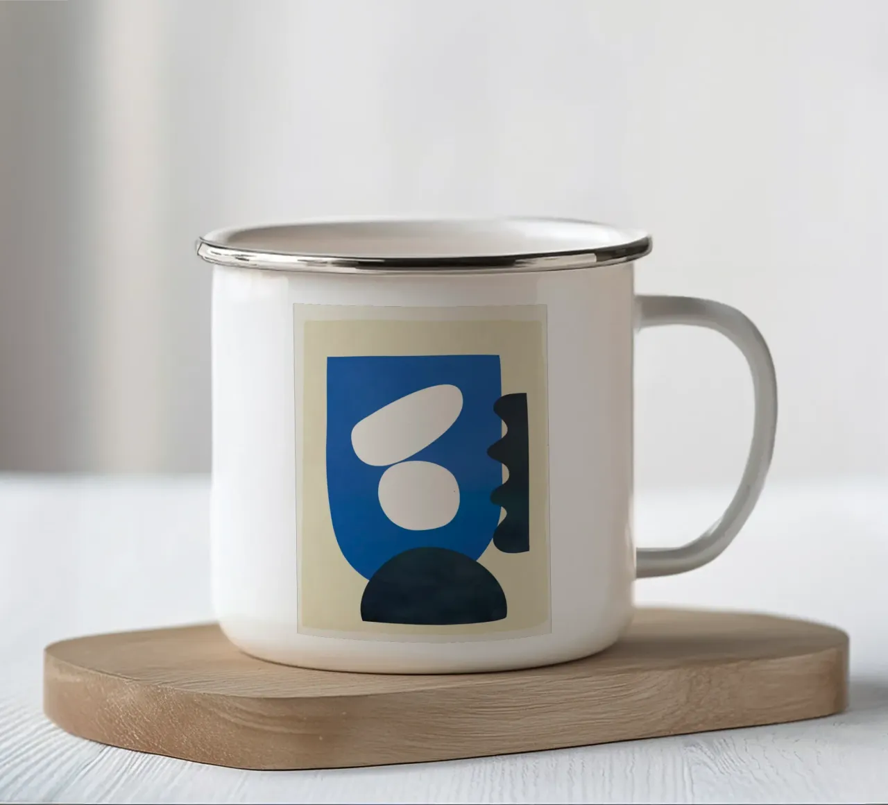 Abstract Geometry 2 Emaille Tasse von Flow Line
