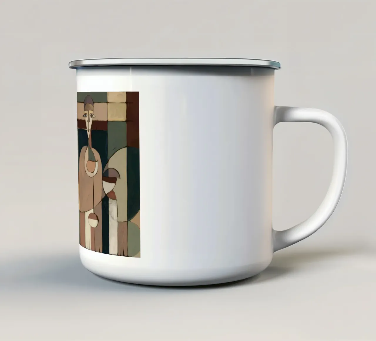 Contemplazione serena tazza in smalto da Crimson Whisper