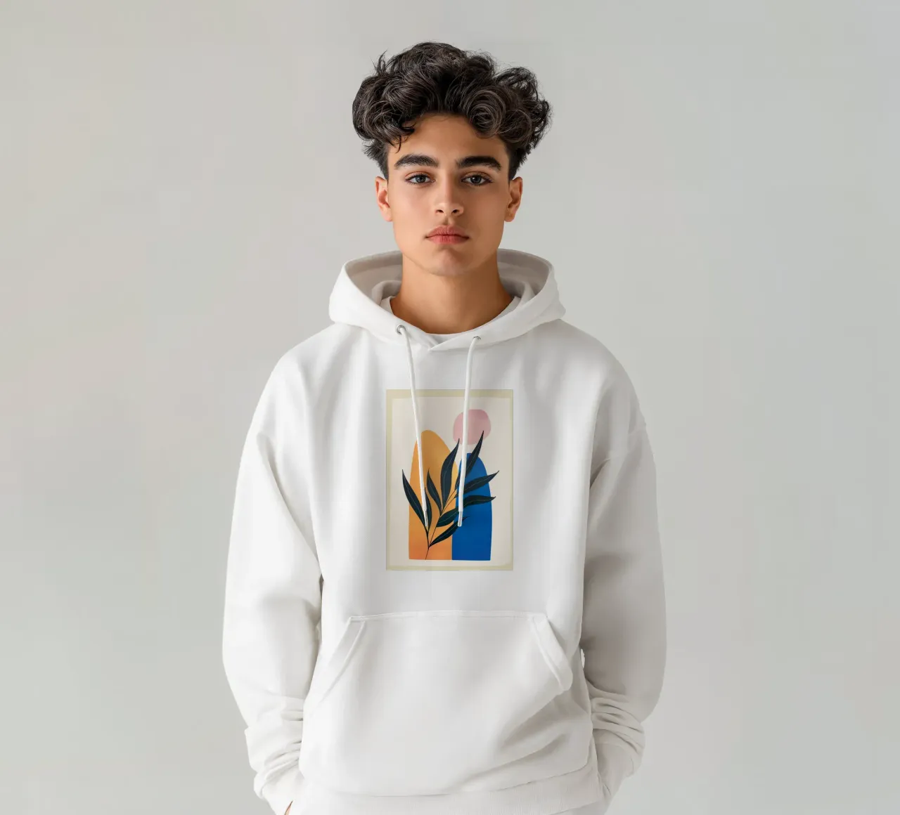 Abstract Geometry 3 felpa con cappuccio da Flow Line