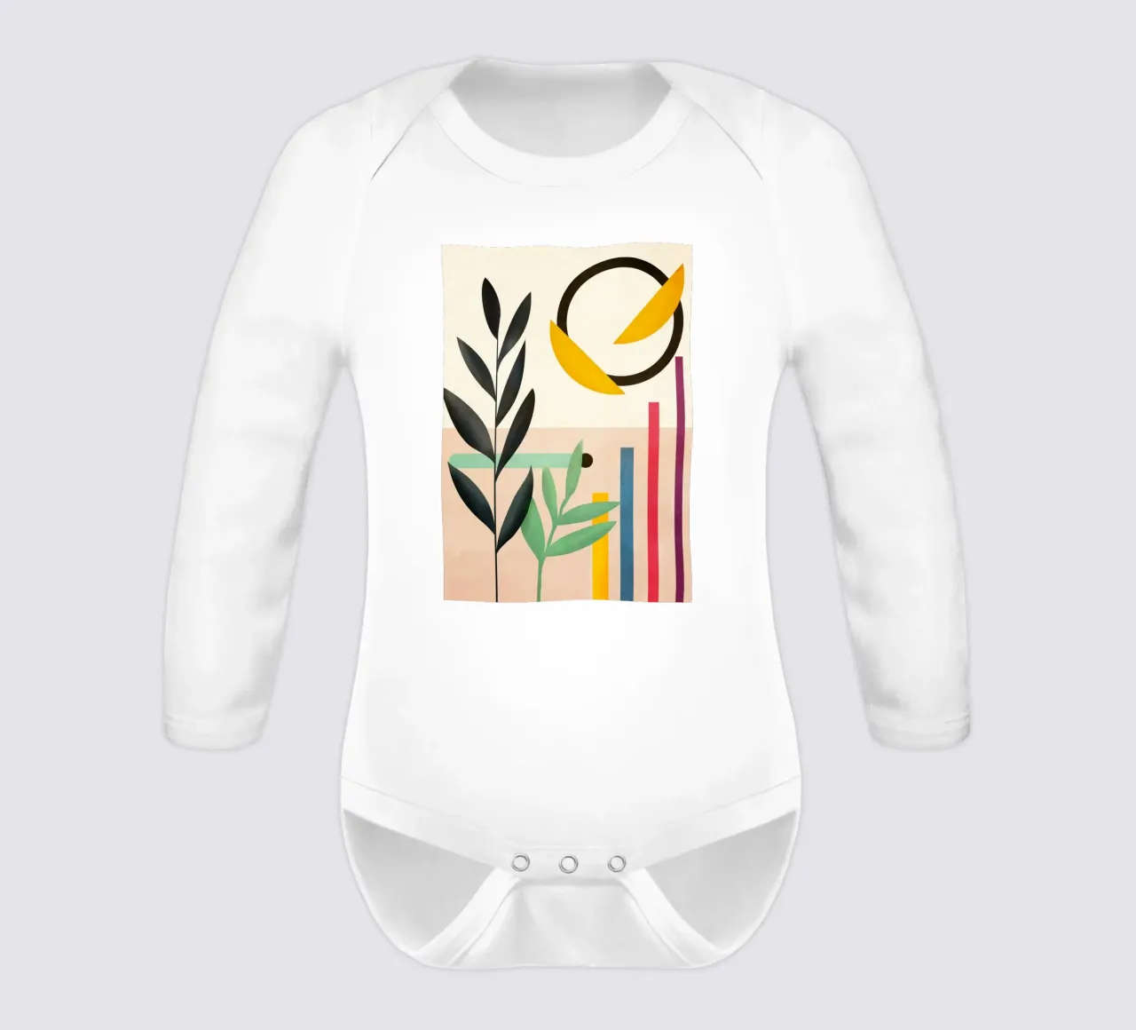 Abstract Geometry 4 body neonato maniche lunghe da Flow Line