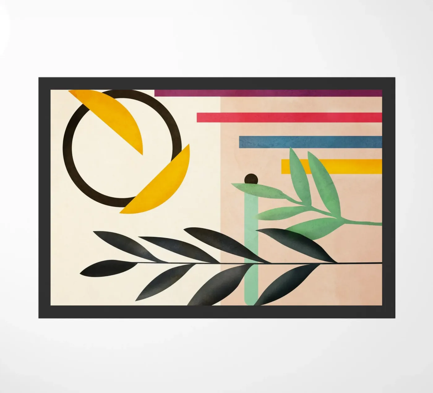 Abstract Geometry 4 Fußmatte von Flow Line