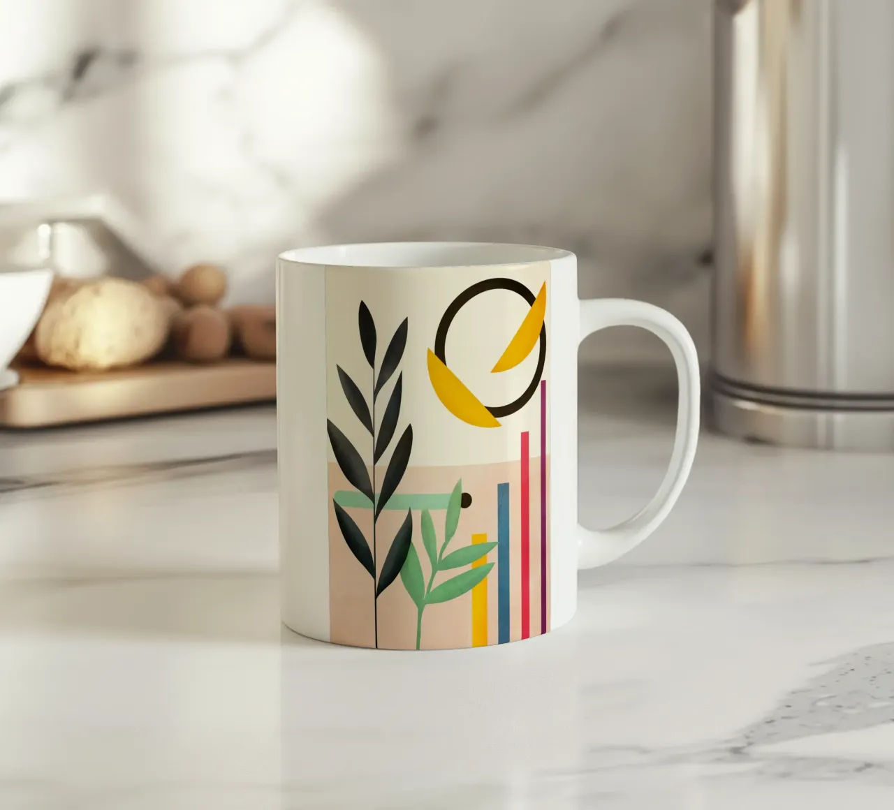 Abstract Geometry 4 tazza in ceramica da Flow Line