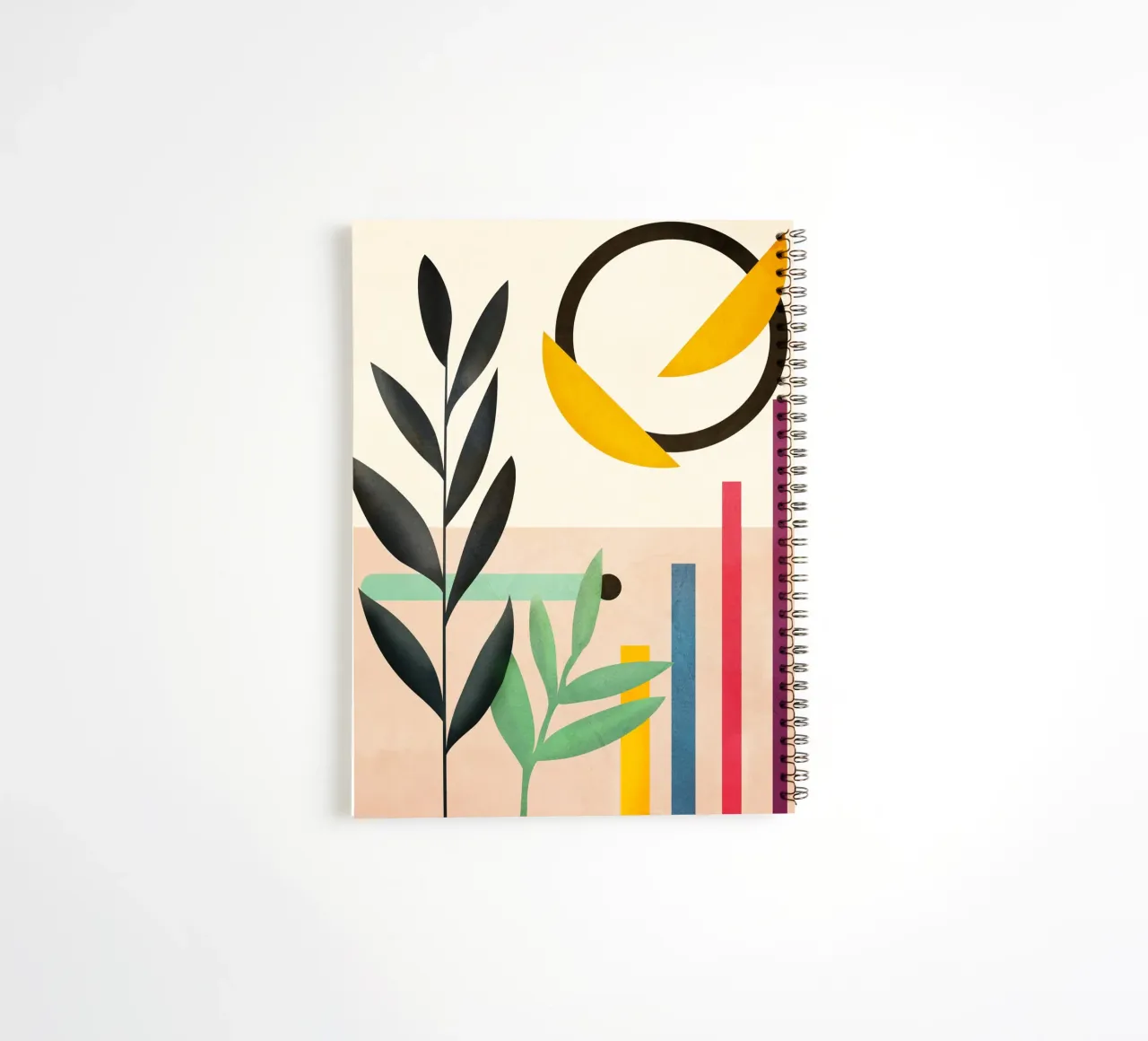 Abstract Geometry 4 spiral notebook by Flow Line