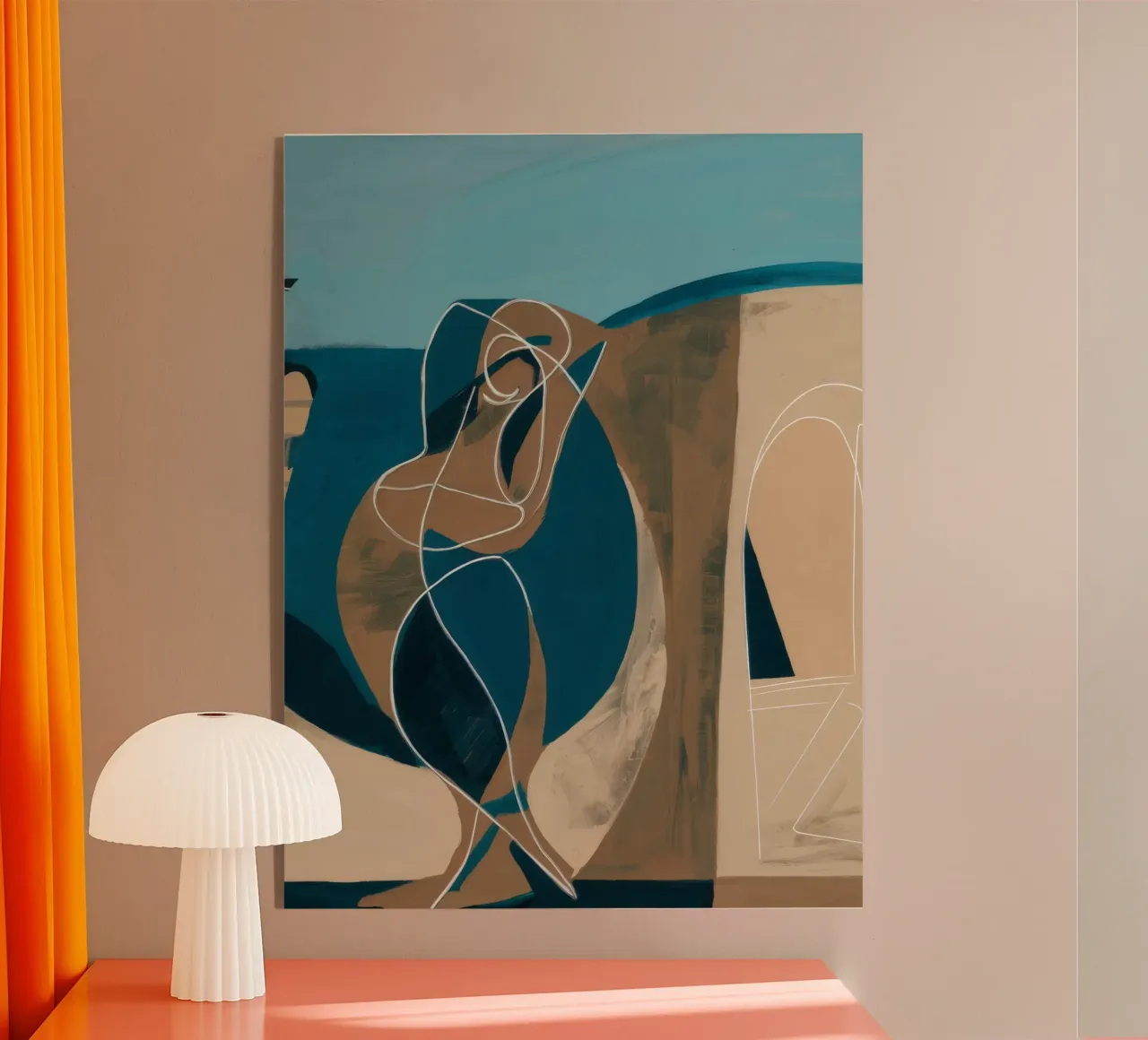 Nautische elegantie acryl van Crimson Whisper