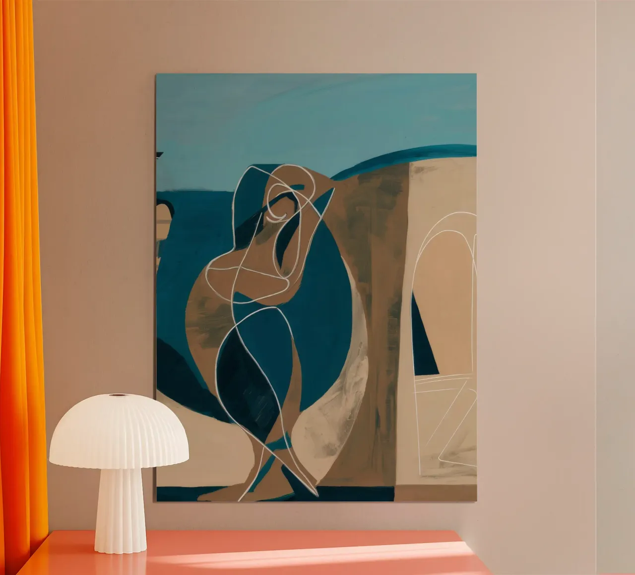 Eleganza nautica poster con telaio in legno da Crimson Whisper