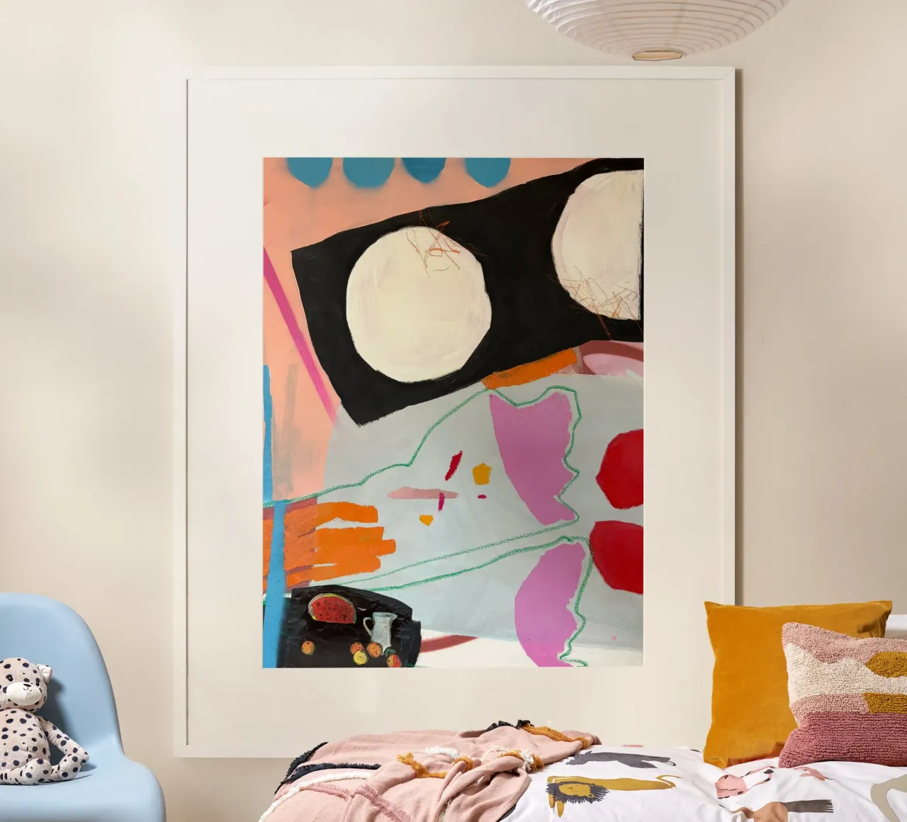 Slow morning poster with aluminum frame by Silvaya