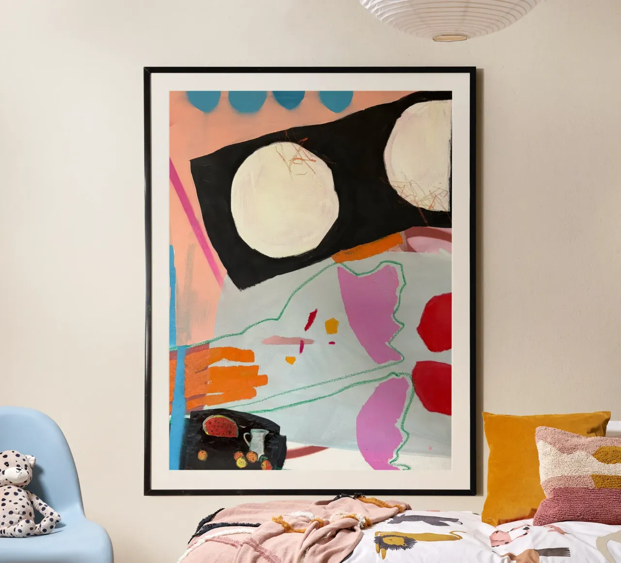 Slow morning poster with aluminum frame by Silvaya