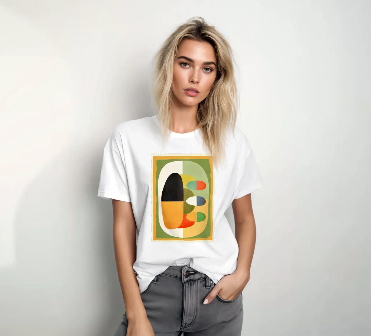Modern Abstract Geometric Art 25 t-shirt da Flow Line