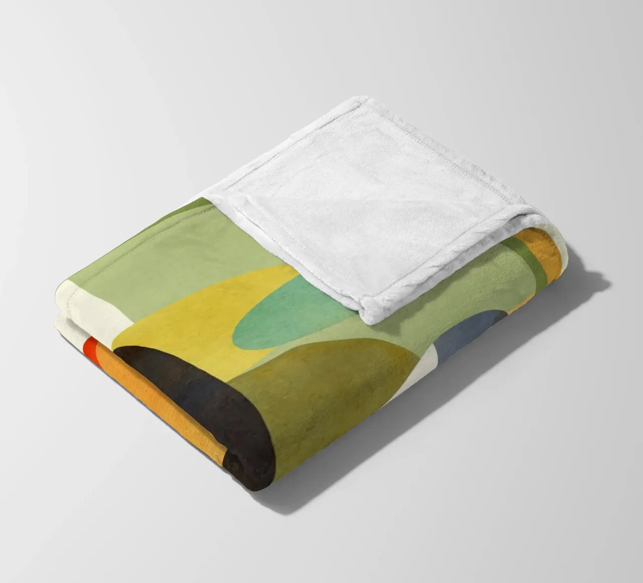Modern Abstract Geometric Art 25 coperta in pile da Flow Line