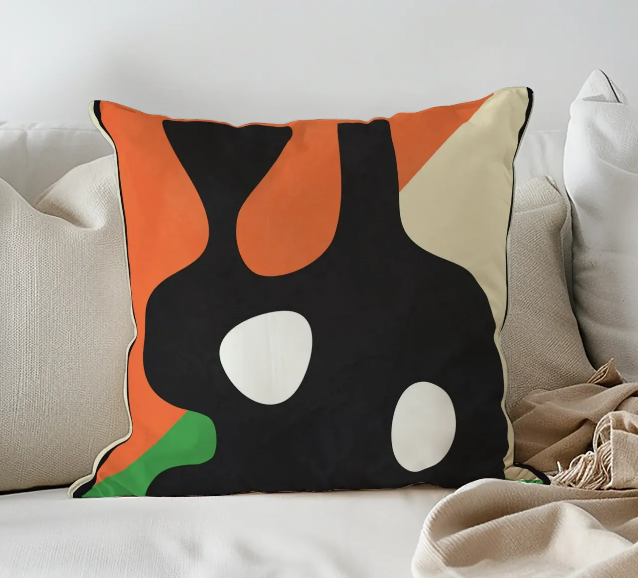 Abstract Art Vase 1 cuscino da Flow Line