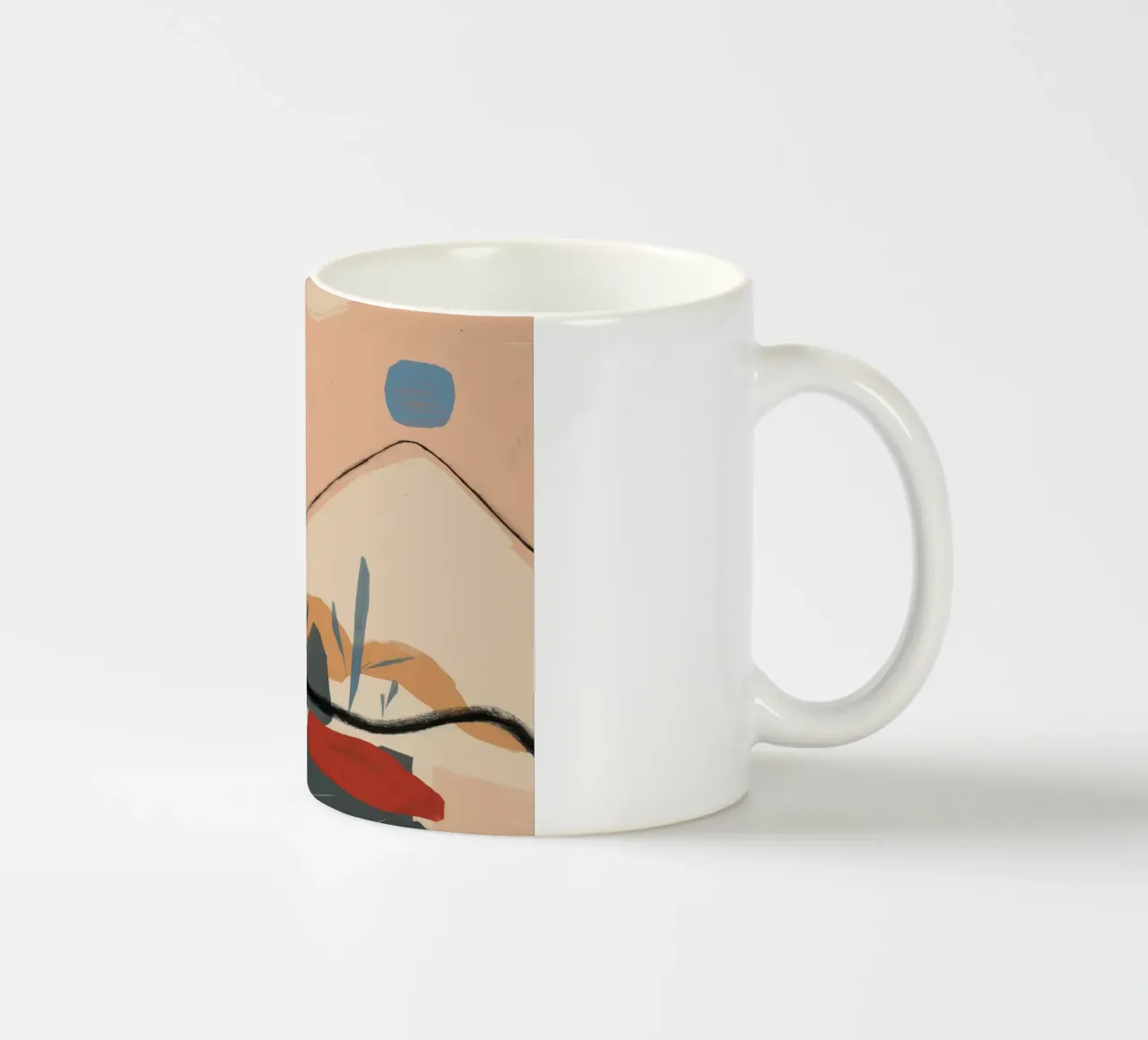 Serenità di montagna tazza in ceramica da Crimson Whisper