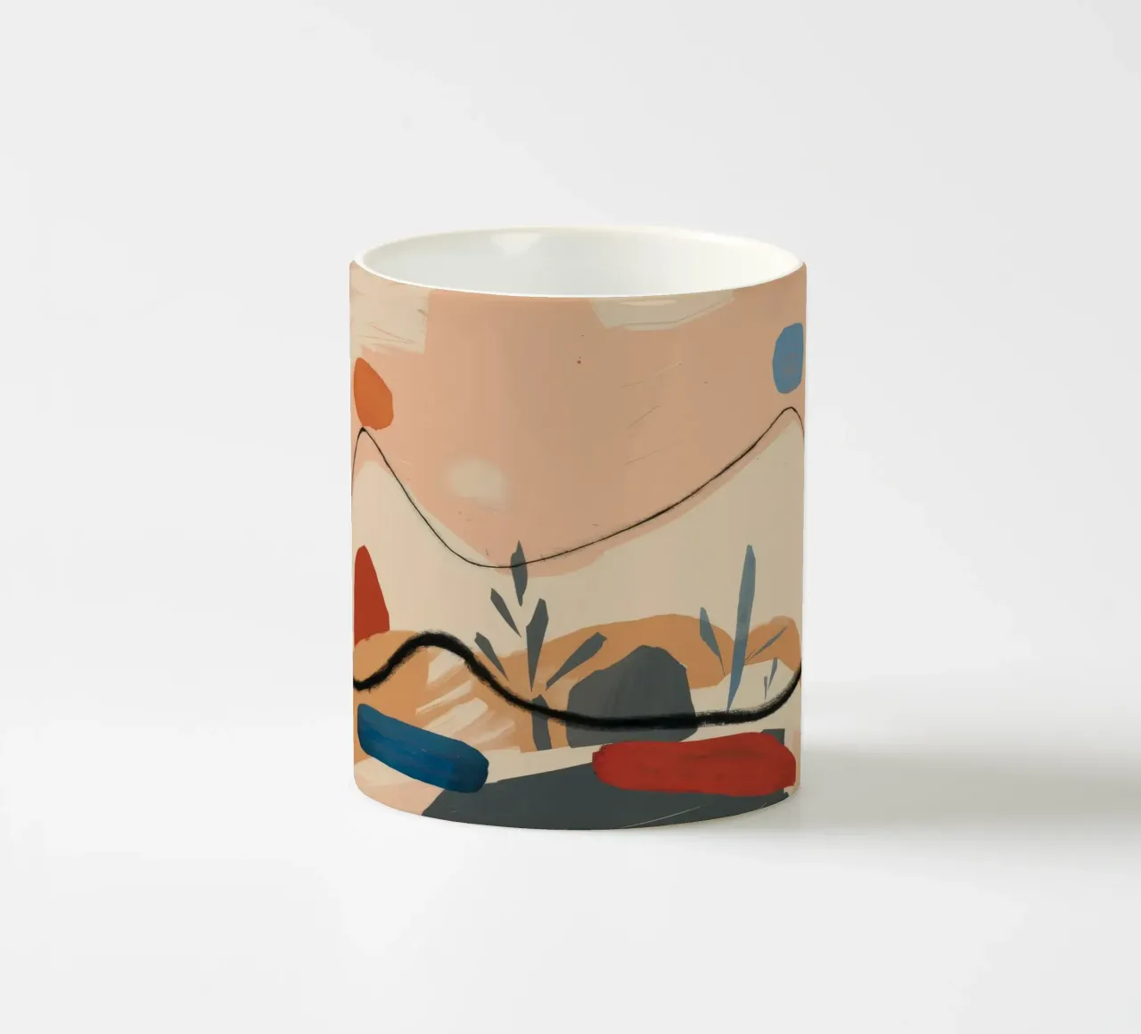 Serenità di montagna tazza in ceramica da Crimson Whisper