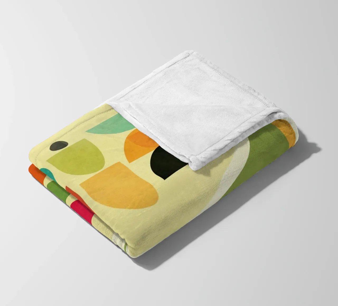 Modern Abstract Geometric Art 26 coperta in pile da Flow Line