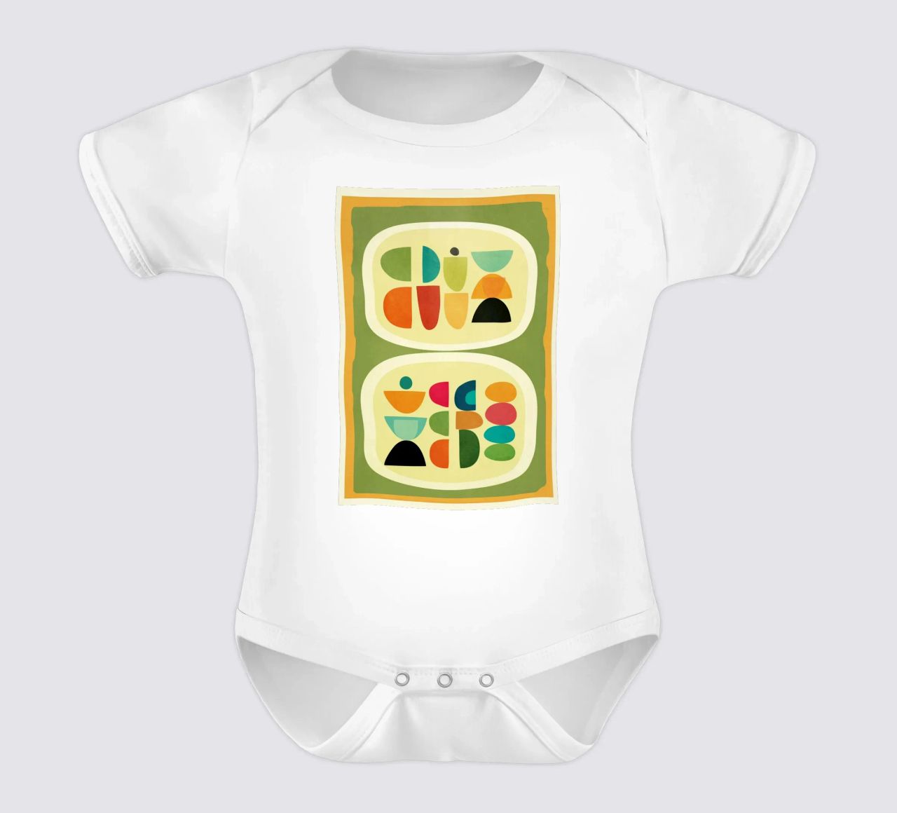 Modern Abstract Geometric Art 26 body bébé de Flow Line