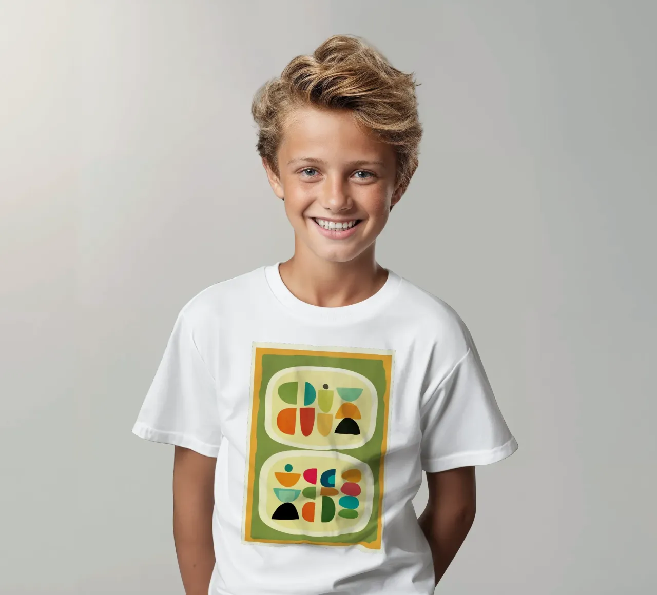 Modern Abstract Geometric Art 26 t-shirt enfant de Flow Line