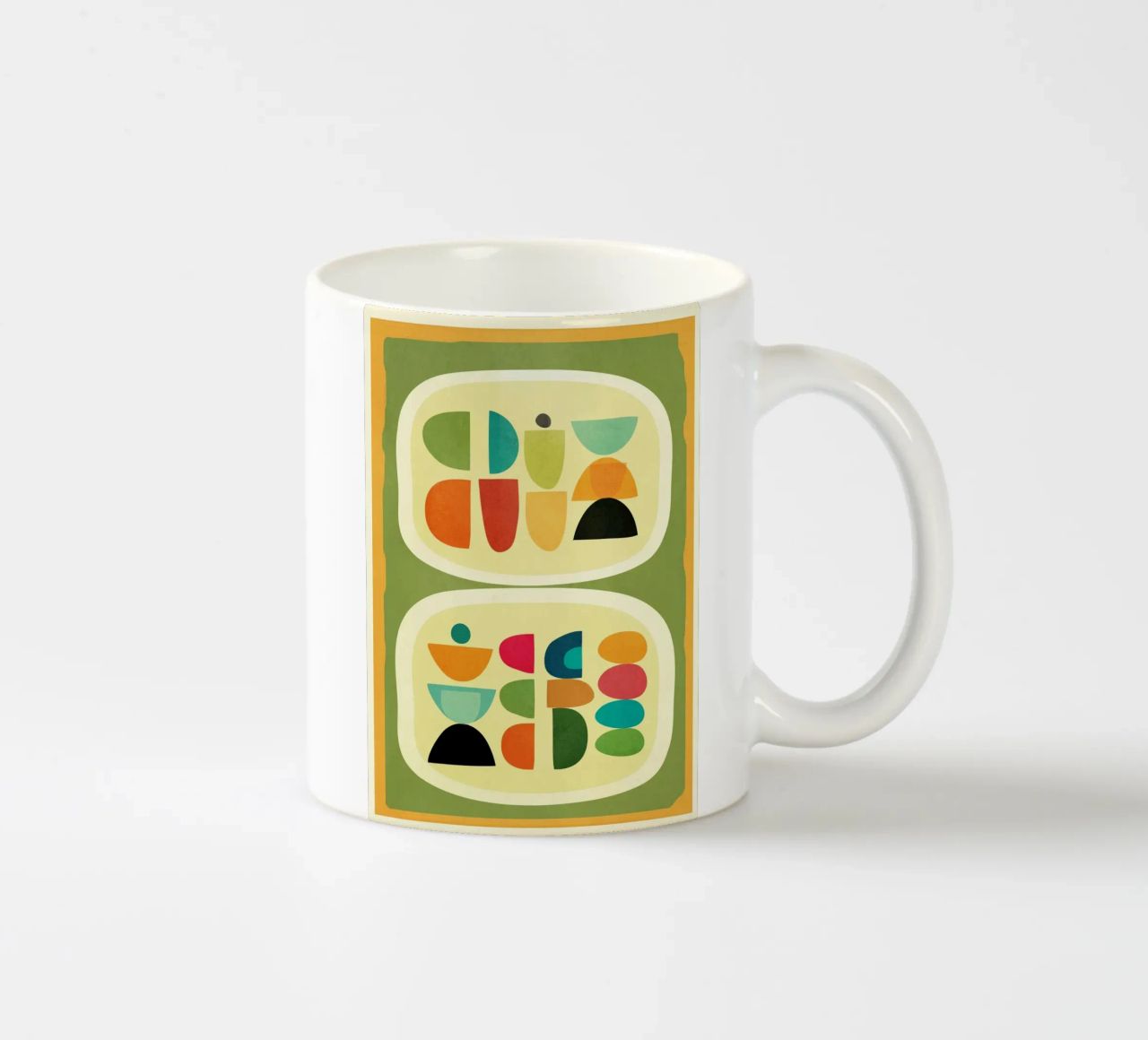 Modern Abstract Geometric Art 26 tazza in ceramica da Flow Line